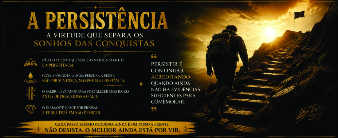 A Persistência: A Virtude que Separa os Sonhos das Conquistas