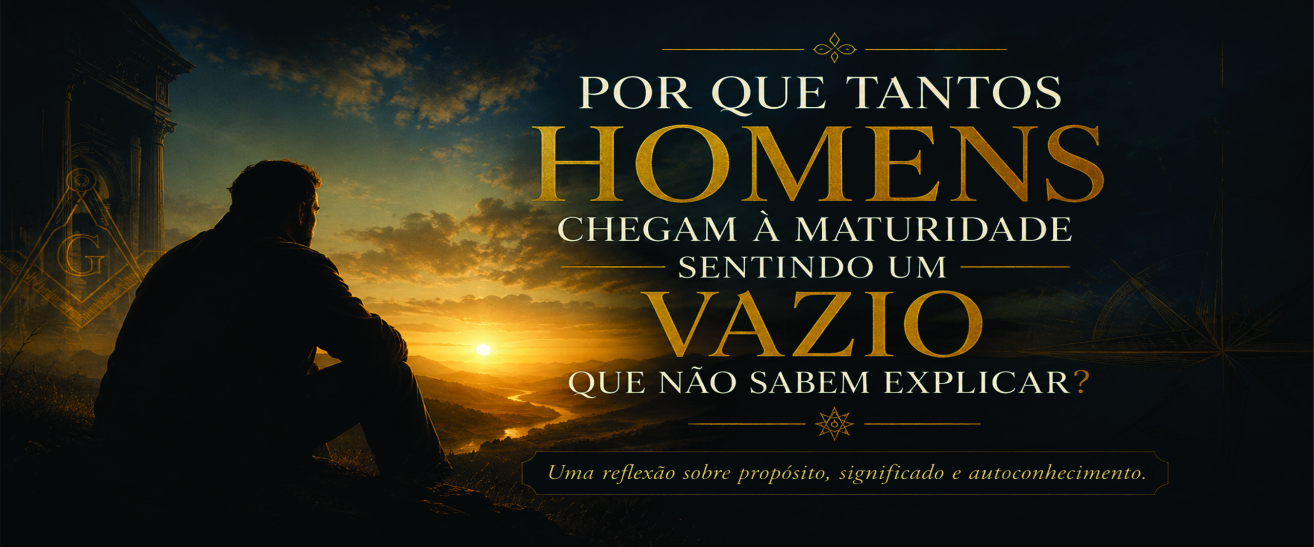 “Por que tantos homens chegam à maturidade sentindo um vazio que não sabem explicar?”