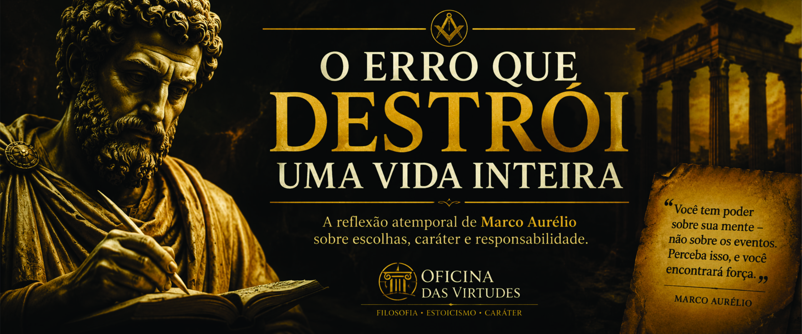 O Erro que Destrói uma Vida Inteira Segundo Marco Aurélio